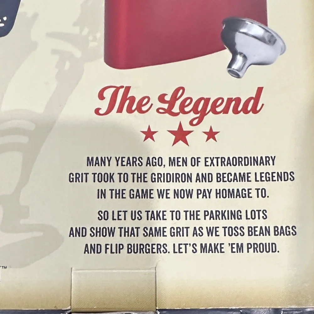 Wembley The Legend Red Gridiron Flask